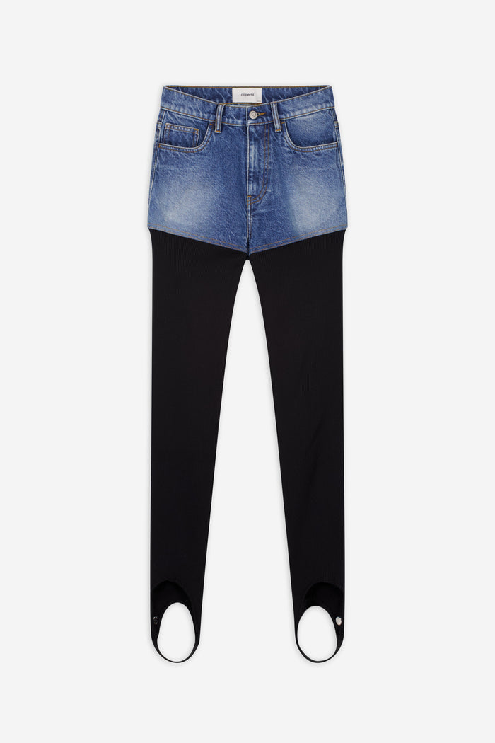 Hybrid Rib Denim Pants