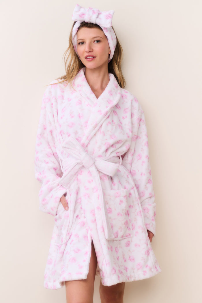 Indie Cotton Bath Robe - STERLING DUSK