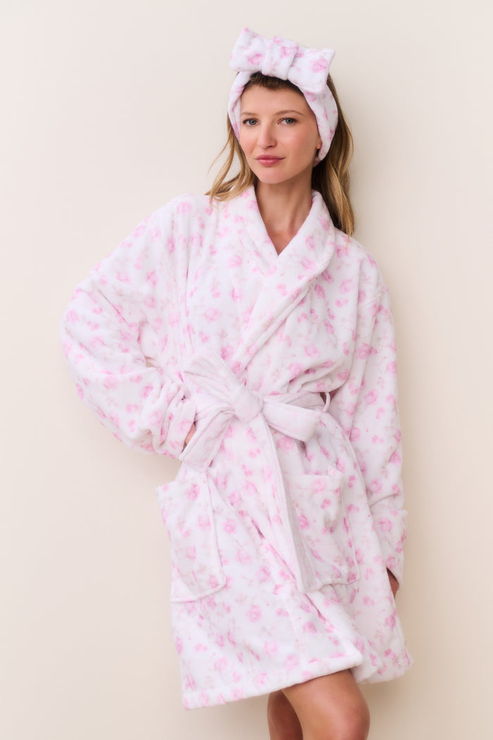 Indie Cotton Bath Robe - STERLING DUSK