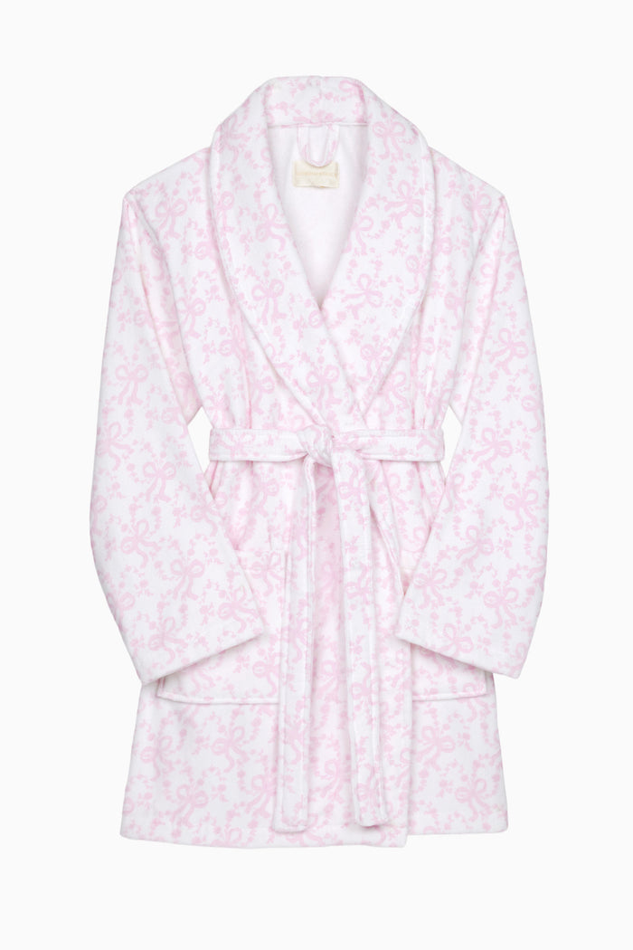 Indie Cotton Bow Print Bath Robe