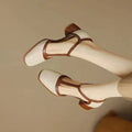 Isava Mid Heel Shoes Real Leather