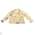 Jacket Denim By Chicos In Tan Denim, Size: L