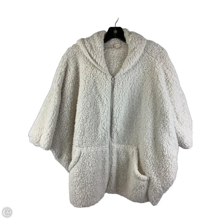 Jacket Faux Fur & Sherpa By Hem & Thread In Cream, Size: Osfm