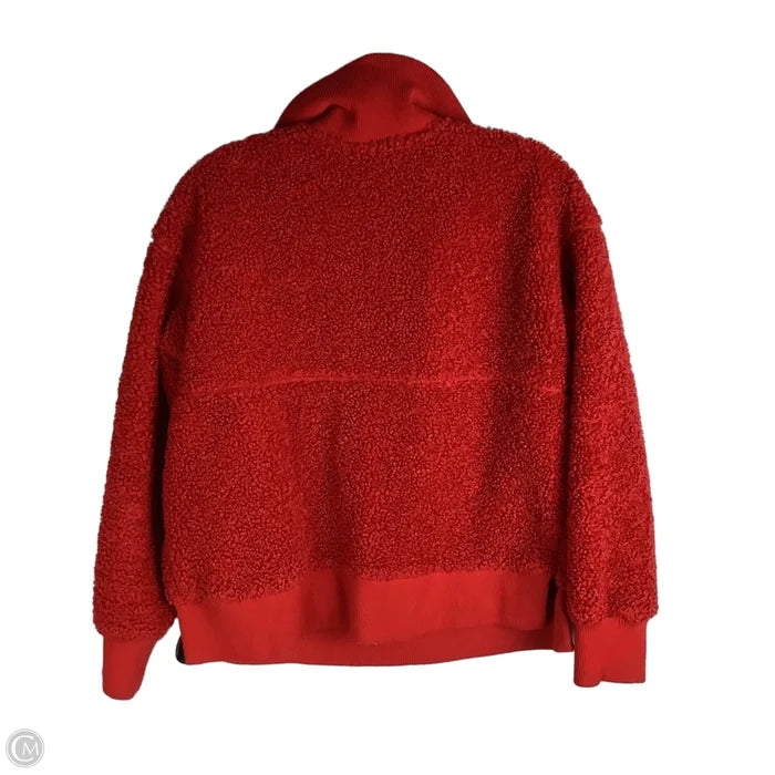Jacket Faux Fur & Sherpa By Joy Lab In Red, Size: M