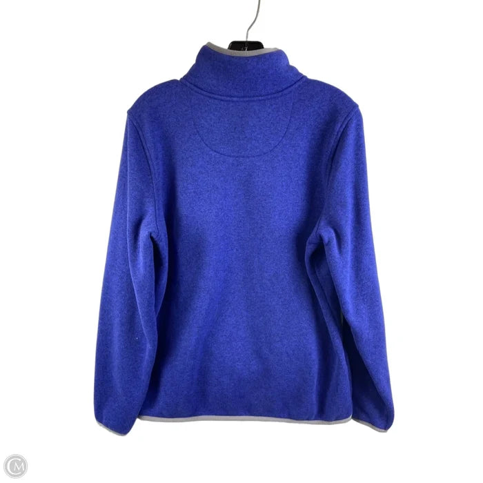 Jacket Fleece By L.l. Bean In Blue, Size: M