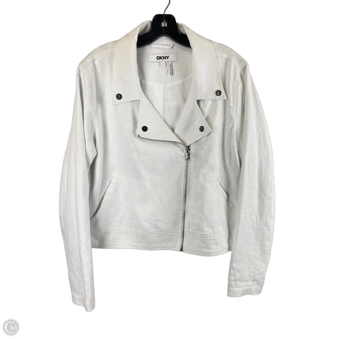 Jacket Other By Dkny In White, Size: L
