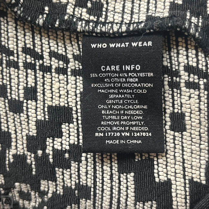Jacket Other By Who What Wear In Black & Cream, Size: L