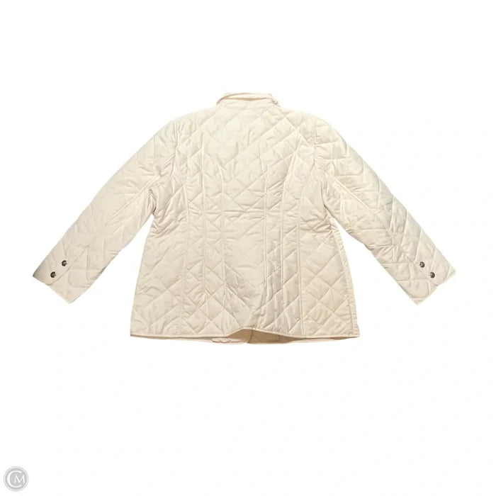 Jacket Puffer & Quilted By Chicos In Cream, Size: Xl