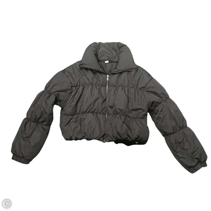 Jacket Puffer & Quilted By Double Zero In Black, Size: L