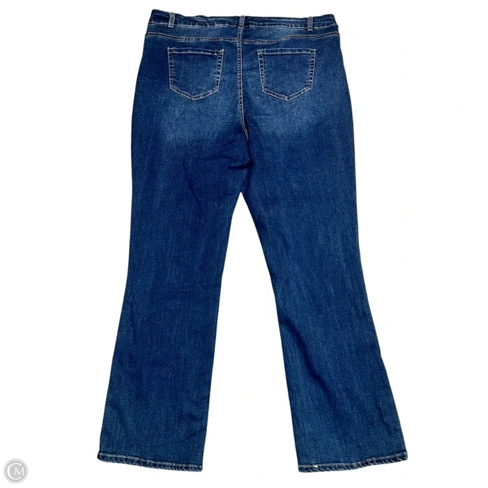 Jeans Boot Cut By Ashley Stewart In Blue Denim, Size: 18