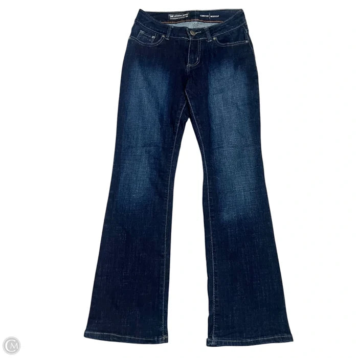 Jeans Boot Cut By Lee In Blue Denim, Size: 4