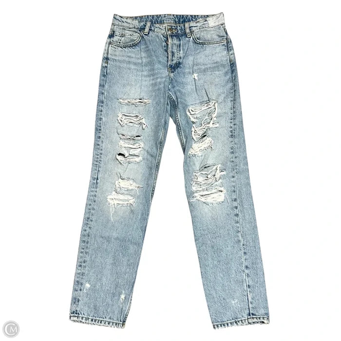 Jeans Boyfriend By H&m In Blue Denim, Size: 2