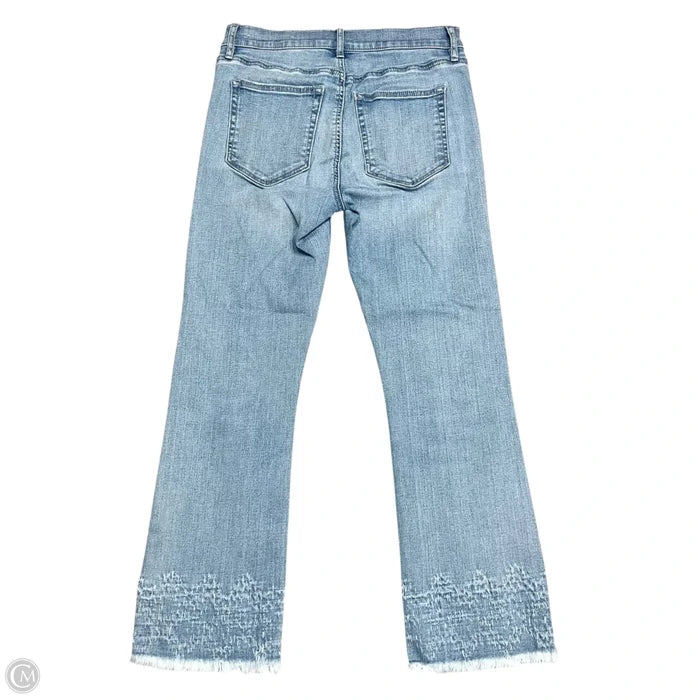 Jeans Cropped By Loft In Blue Denim, Size: 2
