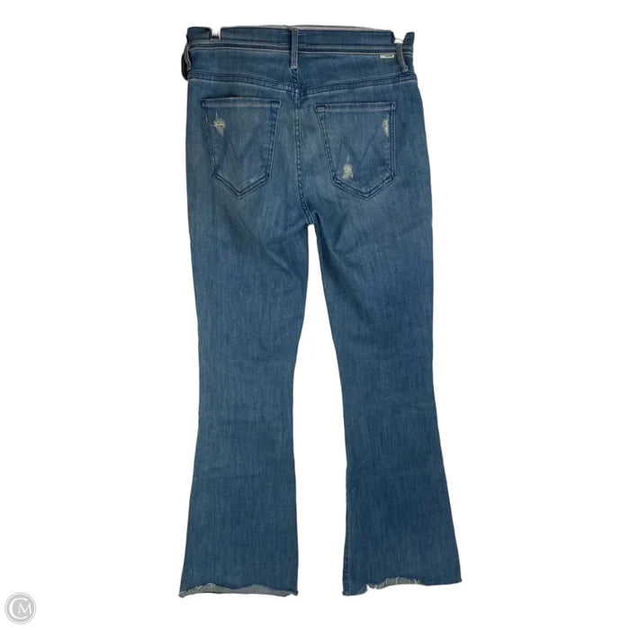 Jeans Flared By Mother In Blue Denim, Size: 2 (26)