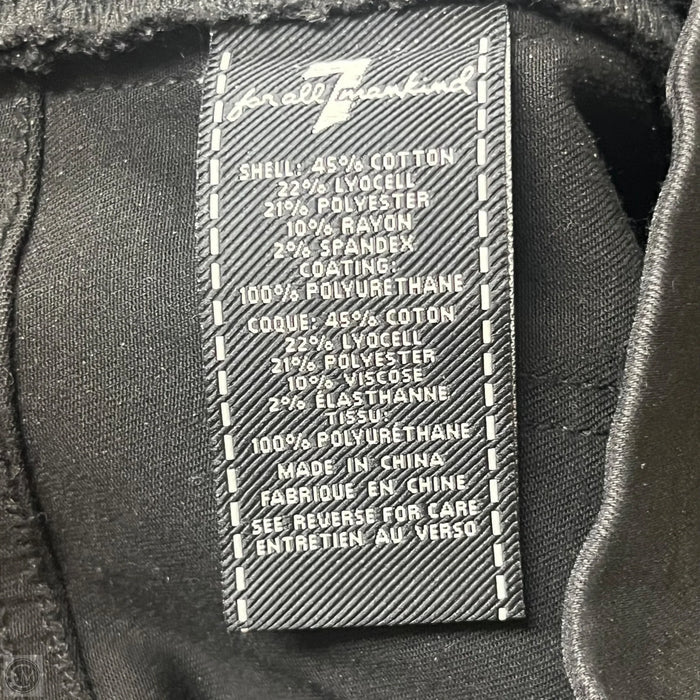 Jeans Skinny By 7 For All Mankind In Black, Size: 2