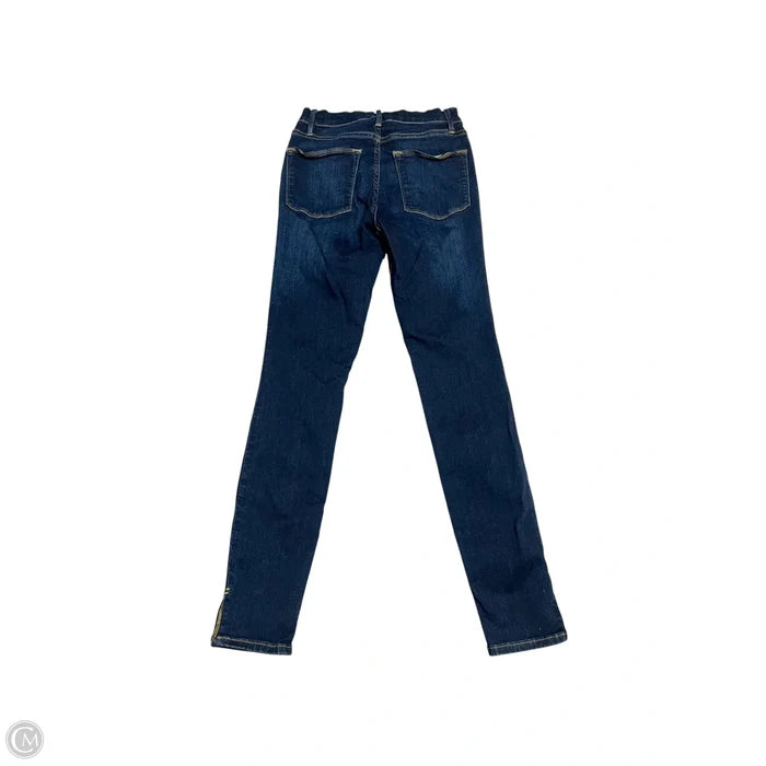 Jeans Skinny By Frame In Blue Denim, Size: 2