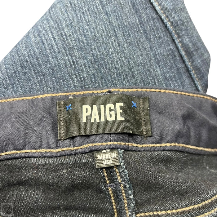Jeans Skinny By Paige In Blue Denim, Size: 4