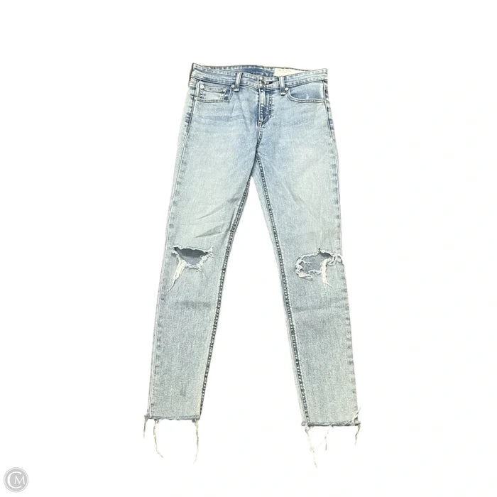 Jeans Skinny By Rag And Bone In Blue Denim, Size: 2