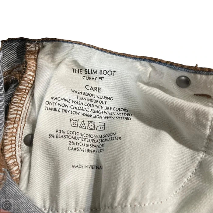 Jeans Straight By Ann Taylor In Blue Denim, Size: 10