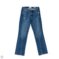 Jeans Straight By Frame In Blue Denim, Size: 8