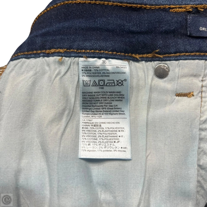 Jeans Straight By Gap In Blue Denim, Size: 10