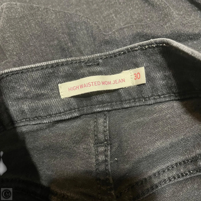 Jeans Straight By Levis In Black Denim, Size: 10