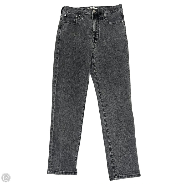 Jeans Straight By Madewell In Black Denim, Size: 2