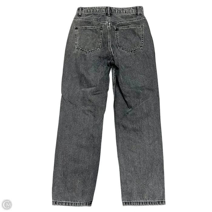 Jeans Straight By Miss S In Black Denim, Size: 4