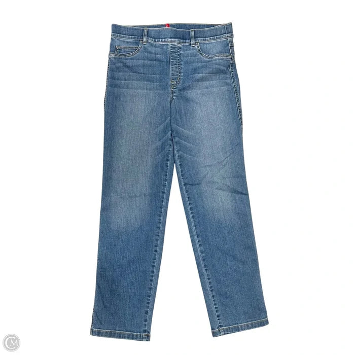 Jeans Straight By Spanx In Blue Denim, Size: Xl