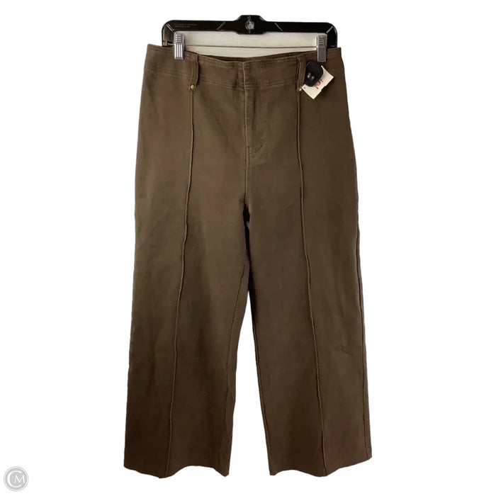 Jeans Wide Leg By Entro In Brown, Size: L