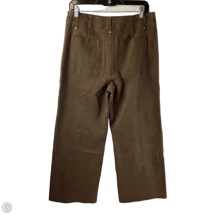Jeans Wide Leg By Entro In Brown, Size: L