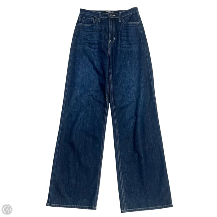 Jeans Wide Leg By Just Black In Blue Denim, Size: 4