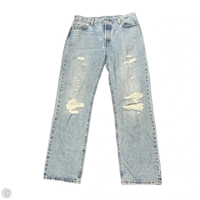 Jeans Wide Leg By Levis In Blue Denim, Size: 8