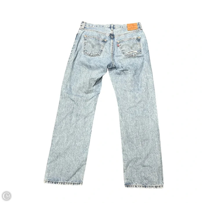 Jeans Wide Leg By Levis In Blue Denim, Size: 8