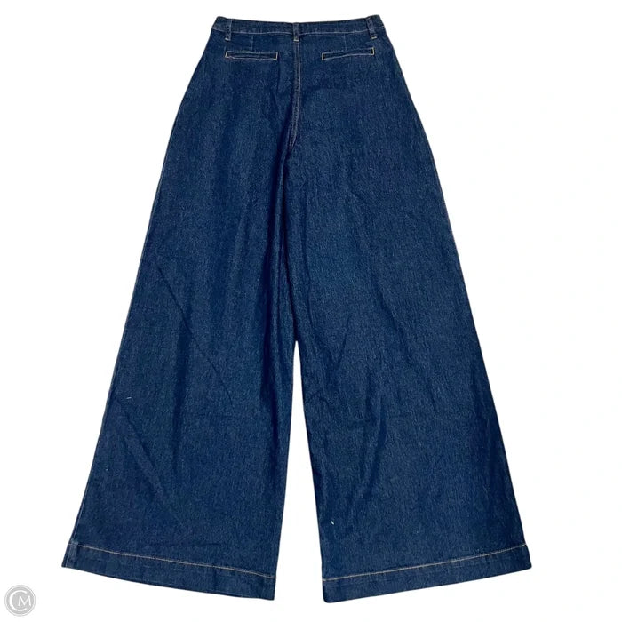 Jeans Wide Leg By Rivir In Blue Denim, Size: 8