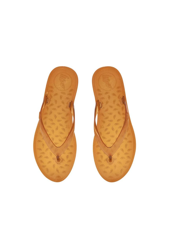 Flip Flops Ancient Greek Sandals Jelly Flip Flops Caramel Apoella