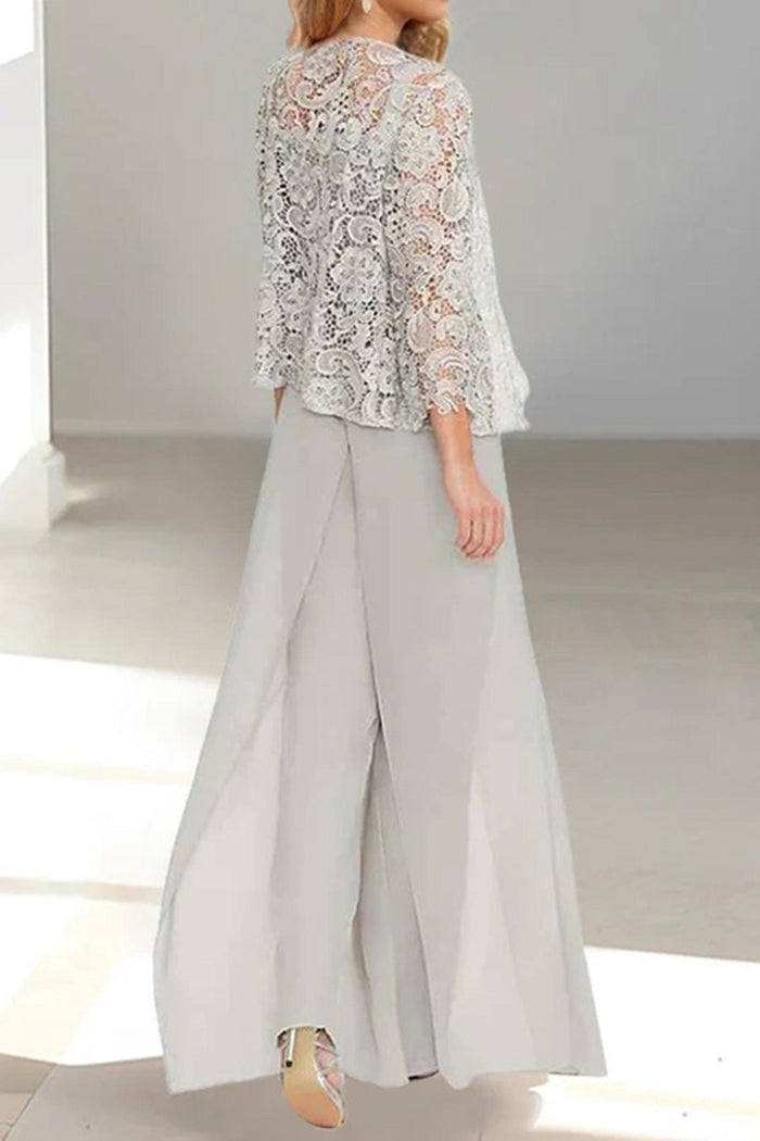 Jumpsuit Floor Length Chiffon Mother of the Bride Dress CM0431