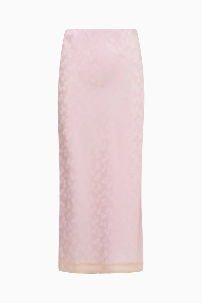 Kalo Silk-Blend Bow Jacquard Maxi Skirt