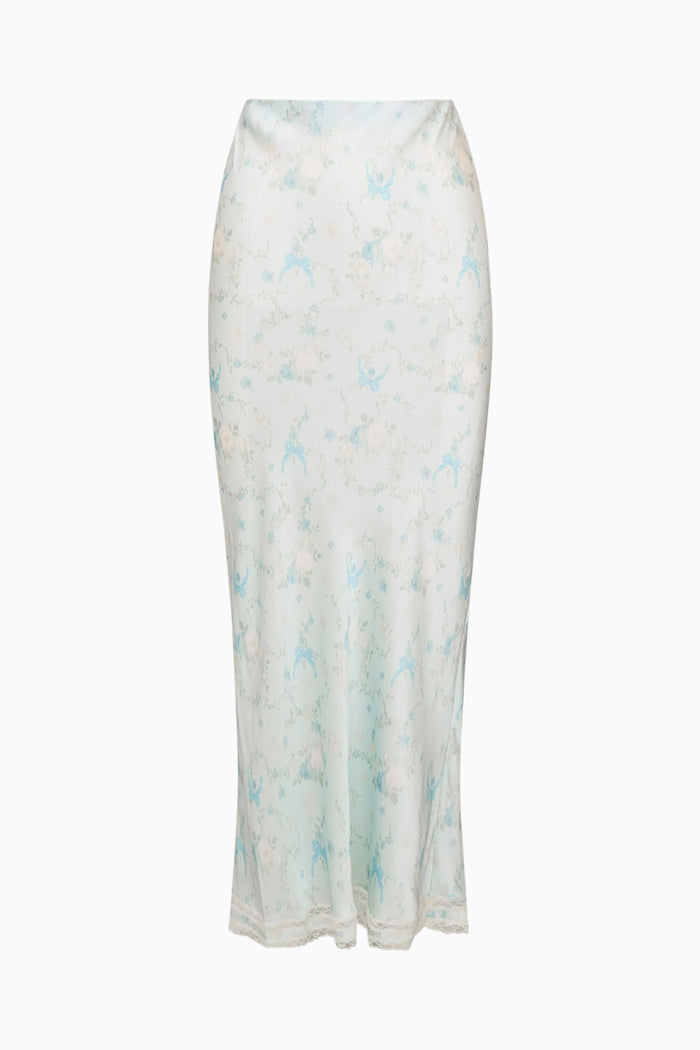 Kalo Silk-Blend Floral Maxi Skirt