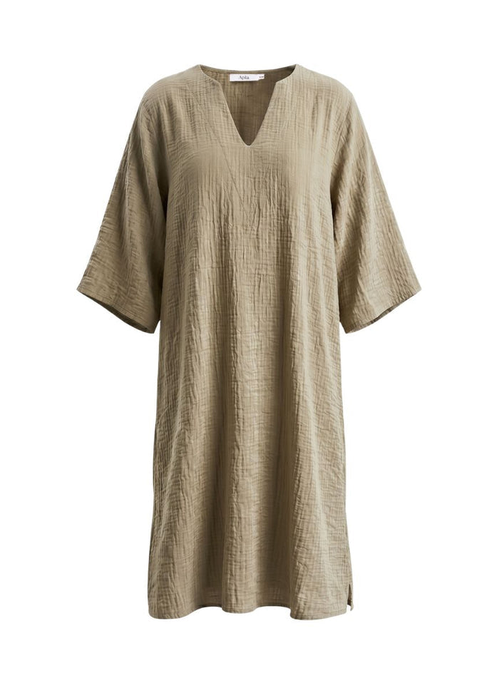 Caftans APLA Kappa VI Shiny Caftan Beige Apoella