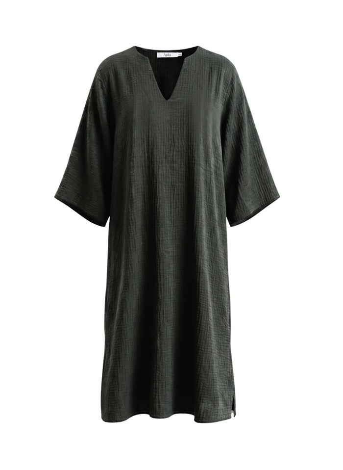 Caftans APLA Kappa VI Shiny Caftan Black Apoella