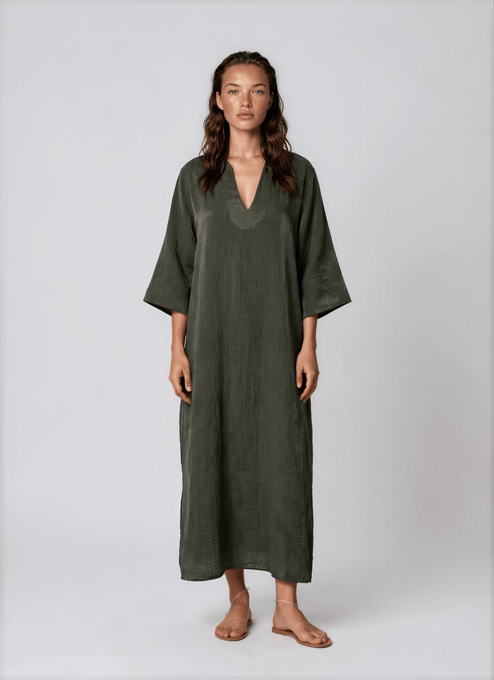 Caftans APLA Kappa VI Shiny Caftan Black Apoella