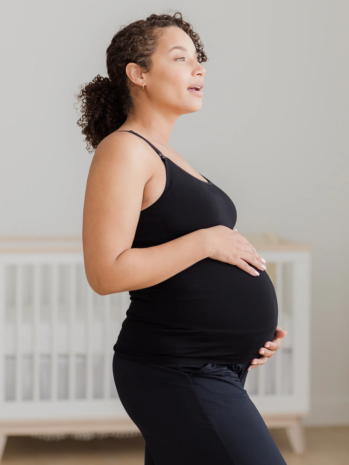 Kindred Bravely Sublime® Bamboo Nursing & Maternity Tank | Black - Donna Bruschi, IBCLC