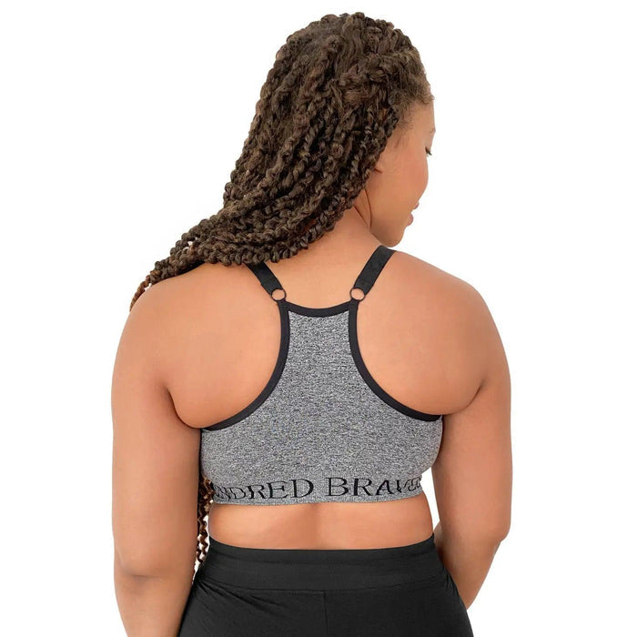 Kindred Bravely Sublime® Low Impact Nursing & Maternity Sports Bra Grey Heather - Donna Bruschi, IBCLC