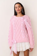 Kloss Alpaca-Blend Ribbon Pullover