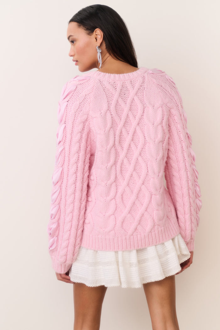 Kloss Alpaca-Blend Ribbon Pullover