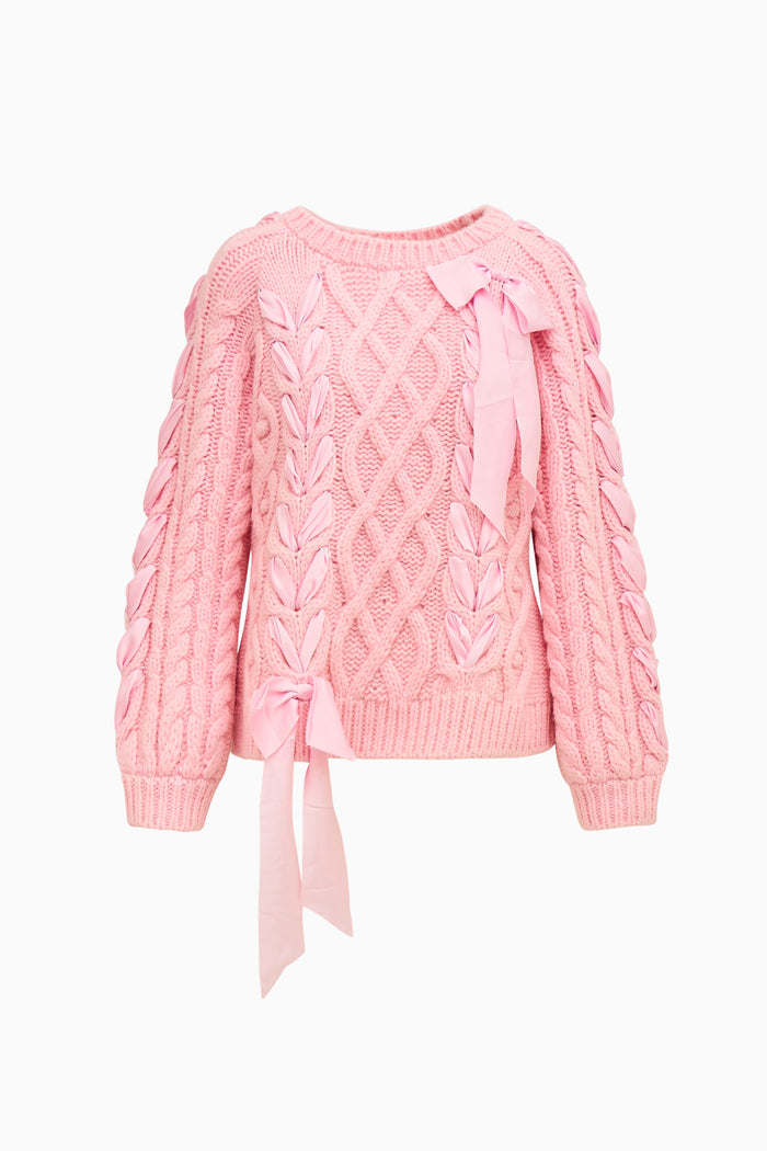 Kloss Alpaca-Blend Ribbon Pullover