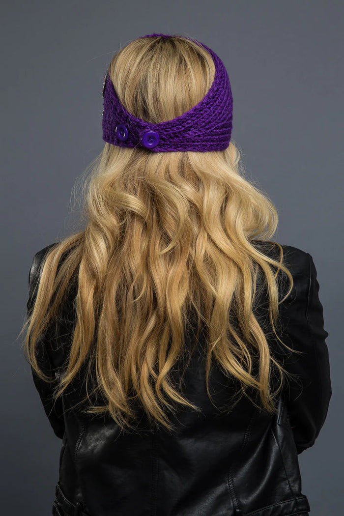 Knit Headband BlaingFleurDeLis: Features:

Acrylic &amp; Wool Blend