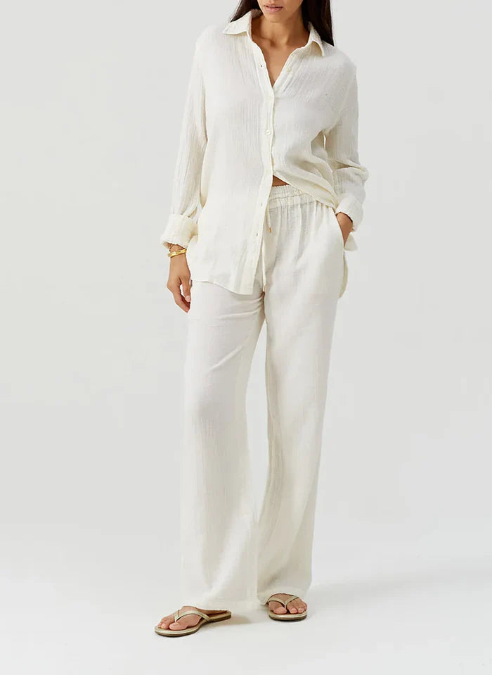 Pants Melissa Odabash Krissy Pants Ivory Apoella