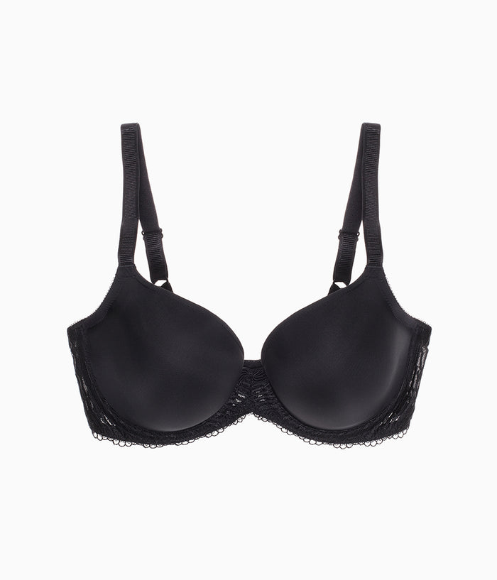 La Femme Underwire T-Shirt Bra: Black